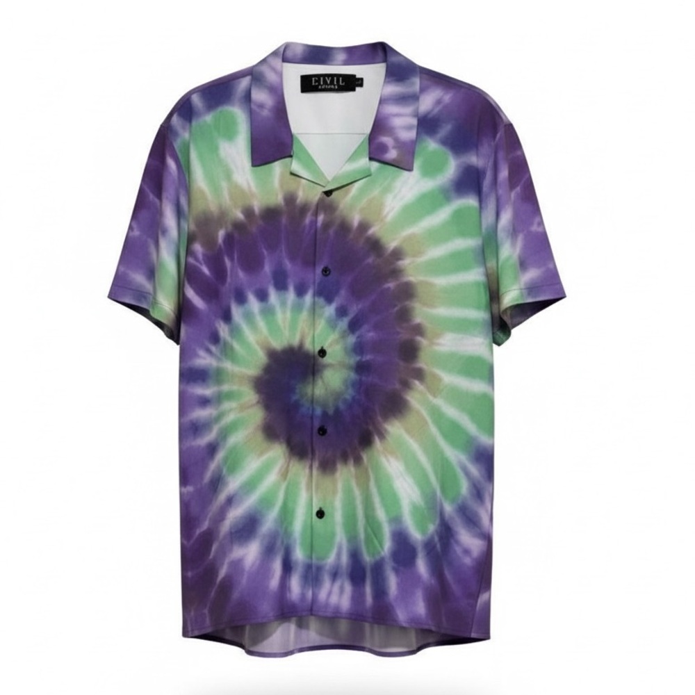 Civil Regime Tie-Dye Shirt - Button-Up Sz Lg | Limited Release